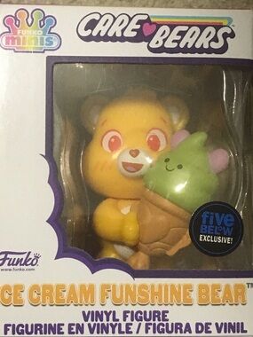 Funko Yellow Care Bears Funshine Bear with Green Ice Cream Vinyl Figure